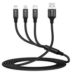 1HORA V8 Series One to three data cable Black 1m CAB259