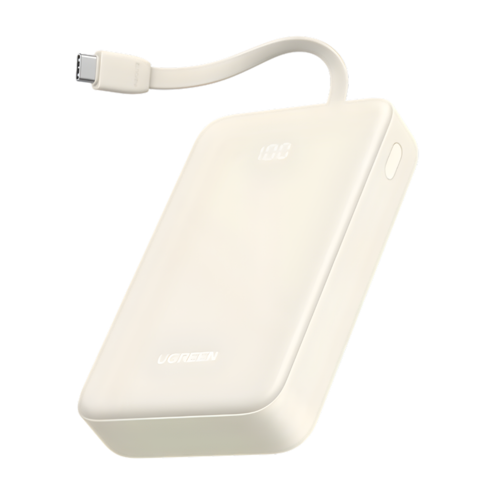 UGREEN 20000mAh Power Bank with Built-In USB-C Cable – 35340