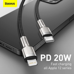 Baseus Cafule Series USB-C to Lightning PD Fast Charging Cable