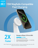 Anker MagGo Wireless Charger 2-in-1 Dock Stand with USB-C Cable – A25M7