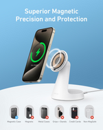 Anker MagGo Wireless Charger 2-in-1 Dock Stand with USB-C Cable – A25M7