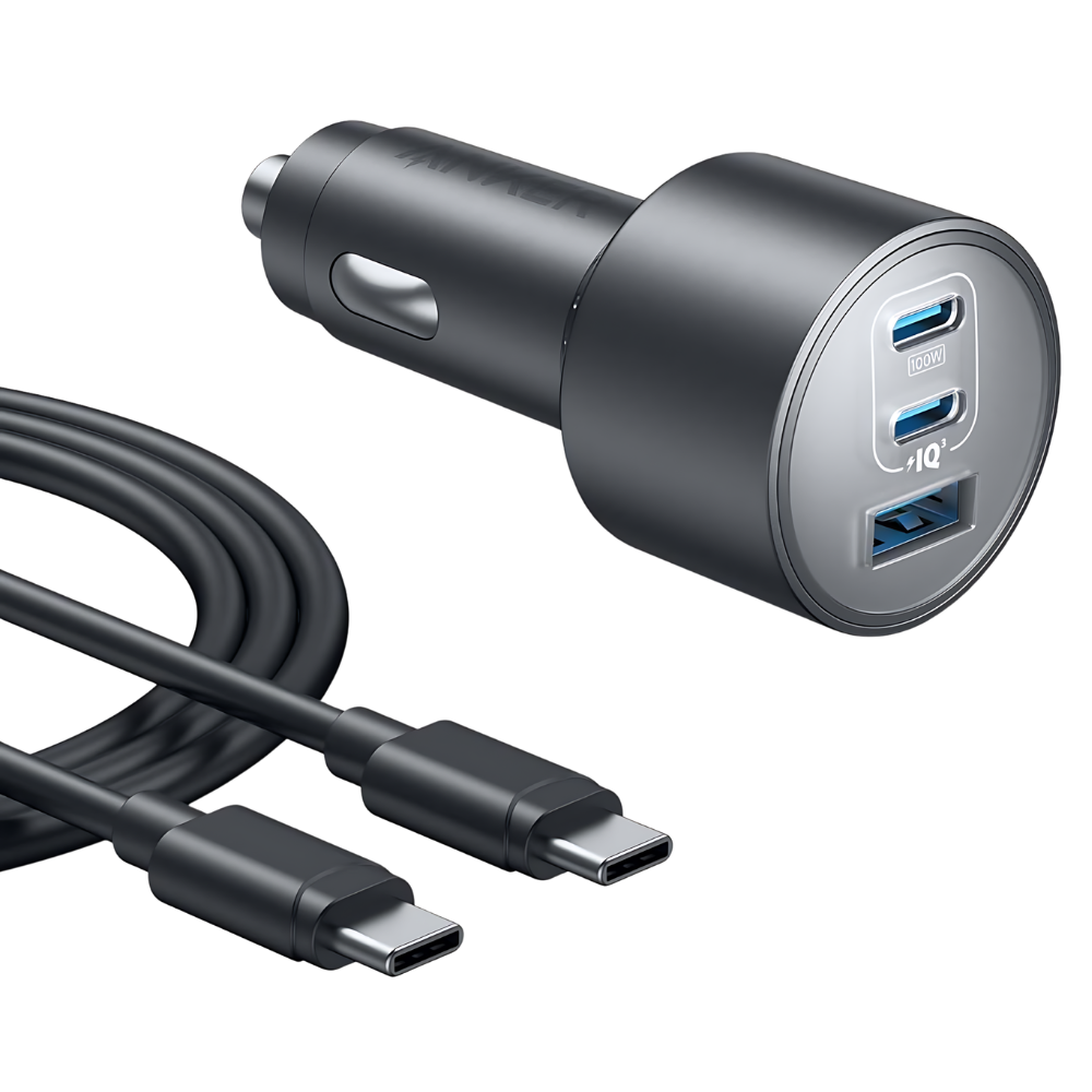 Anker Nano Car Charger (167.5W, 3 Ports) – A2737