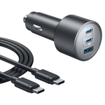 Anker Nano Car Charger (167.5W, 3 Ports) – A2737