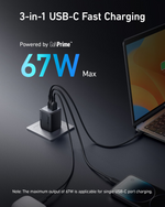 Anker 67W Gan Prime Charger 2C+U – A2669