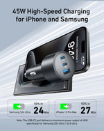 Anker Nano Car Charger (167.5W, 3 Ports) – A2737
