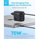 Anker Nano Charger (70W, 3 Ports) – A121A6