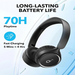 Anker Soundcore H30i Wireless On-Ear Headphones with Bluetooth 5.3 & Upto 70 Hours Playtime