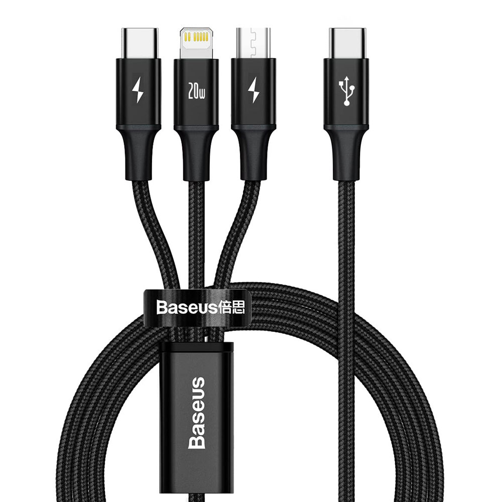 Baseus Rapid Series 3-in-1 Fast Charging Data Cable