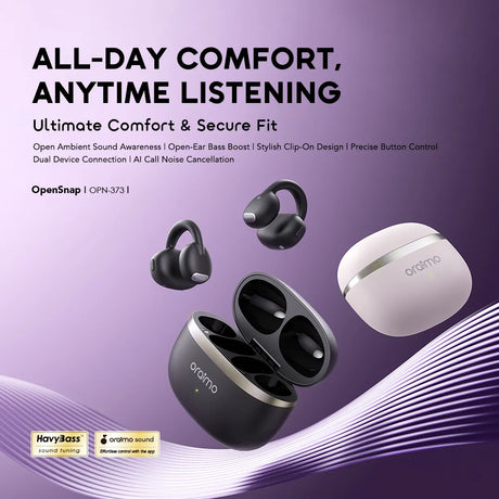 Oraimo Earbuds OpenSnap Wireless Open Ear – OPN-373