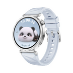 Huawei Watch GT 5 41mm Blue smartwatch with pale blue strap and panda watch face