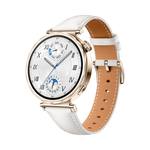 Huawei Watch GT 5 41mm White smartwatch with gold-tone case, white strap and analog watch face