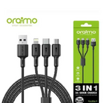 Oraimo Duraline 3 1.2M 3A Cable Black – OCD-X93