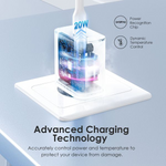 Oraimo PowerCube 20W Fast Charger With Type-C To Type-C Cable White – OCW-E106S+CC54