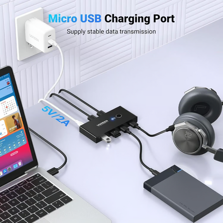 Ugreen 2 In 4 Output Usb 2.0 Sharing Switch Box – 30767