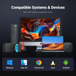 Ugreen 60554 Usb 3.0 To Ethernet Adapter 5 In 1 Multiport Hub
