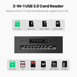 UGREEN 2-in-1 USB 3.0 SD/TF Card Reader – 20250