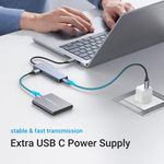 UGREEN 4-PORT USB-C TO USB 3.0 HUB WITH USB-C POWER SUPPLY-70336
