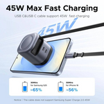 UGREEN 45W GaN Charger with Retractable USB-C Cable – 45865