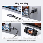 UGREEN 4K Type-C to HDMI with PD Port Cable 2m – 55330