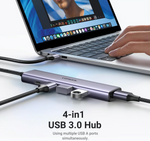 UGREEN 4 in 1 USB 3.0 Hub – 20805