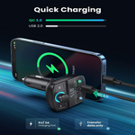 UGREEN 80910 Bluetooth FM Transmitter Car Adapter