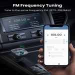 UGREEN 80910 Bluetooth FM Transmitter Car Adapter