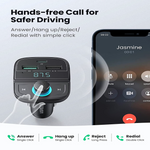 UGREEN 80910 Bluetooth FM Transmitter Car Adapter