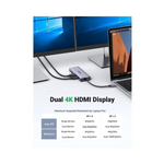 UGREEN 9-in-1 Docking Station 4K@60Hz Dual HDMI USB C Hub – 90119