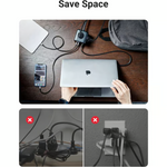UGREEN CD268 DigiNest Cube Power Strip (3 AC outlets + 65W 2A2C) – 60113