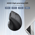 UGREEN Ergonomic Mouse Wireless Bluetooth Vertical Mouse Dual Mode (BT 5.4 & USB 2.4G) – 65042