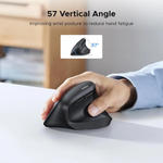 UGREEN Ergonomic Mouse Wireless Bluetooth Vertical Mouse Dual Mode (BT 5.4 & USB 2.4G) – 65042
