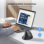 UGREEN Ergonomic Mouse Wireless Bluetooth Vertical Mouse Dual Mode (BT 5.4 & USB 2.4G) – 65042