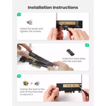 UGREEN M.2 NVME to PCI-E3.0X4 Express Card 32Gbps – 70503
