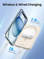 UGREEN PB560 5000mAh Mini Magnetic Wireless 15W Power Bank – 25207