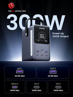 UGREEN Portable Charger 48000mAh 300W Power Bank 5 Ports – 25286