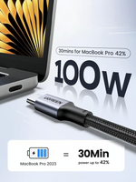 UGREEN Type-C to Type-C Cable Aluminum Braided with 100W Power Delivery
