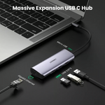UGREEN USB-C To 3 x USB 3.0+RJ45+Micro USB Multifunctional Converter-60718