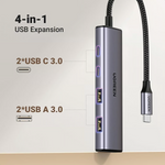 UGREEN USB C Hub 4 Ports USB C Multiport Adapter – 15395