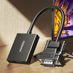 UGreen VGA to HDMI Converter Adapter 1080P VGA Male to HDMI Female – 50945