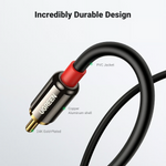 Ugreen 10590 Aux Audio 3.5mm to Rca Cable HiFi Sound – 3 Meter