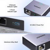 Ugreen 1 to 2 1000Mbps LAN Splitter – 45311