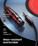 Ugreen 20244 3.5mm to XLR Male to XLR Female Microphone Cable – 2 Meter