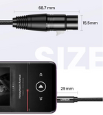Ugreen 20244 3.5mm to XLR Male to XLR Female Microphone Cable – 2 Meter
