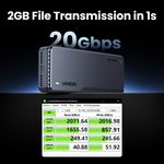 Ugreen 20Gbps M.2 NVMe SSD Enclosure – 25573