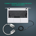 Ugreen 3.5mm F/M To 2 Male Audio Cable – 20899