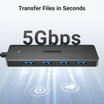 Ugreen Usb Hub 4-Port USB 3.0 Hub – 80657