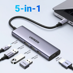 Ugreen 5-in-1 USB-C Hub (100W PD 4K@30Hz HDMI) – 15596