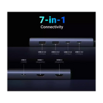 Ugreen 7-In-1 USB-C Hub 2 USB-A, 2 USB-C, 2 HDMI & 100w PD – 45379