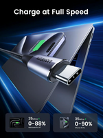 Ugreen 80150 USB-C to USB-C 240W USB 3.2 Gen 2 10Gbps Charger Data Cable – 1 Meter