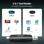 Ugreen 80191 2-in-1 Usb A & Usb C Card Reader